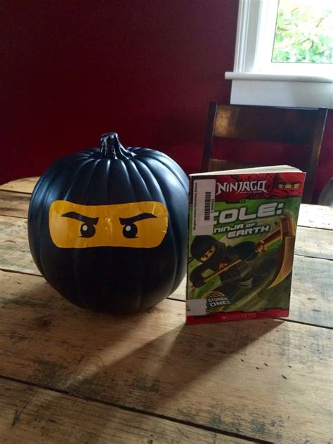 Pumpkin Book Character Of Cole From Ninjago Put Together By Joshua C