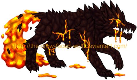 Magmawolf By The Crow Faced Wolf On Deviantart