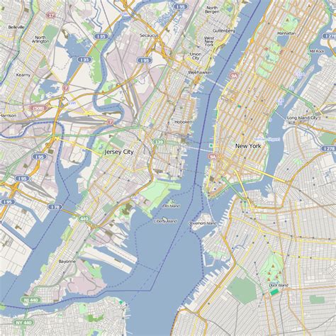 Jersey City Map Travel Map