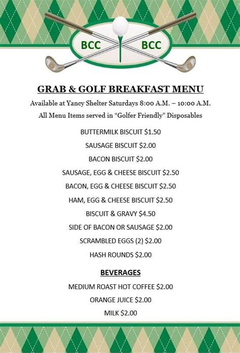 Looking at their instagram feed, one can't stop drooling. Grab & Golf Breakfast - Bellefonte Country Club