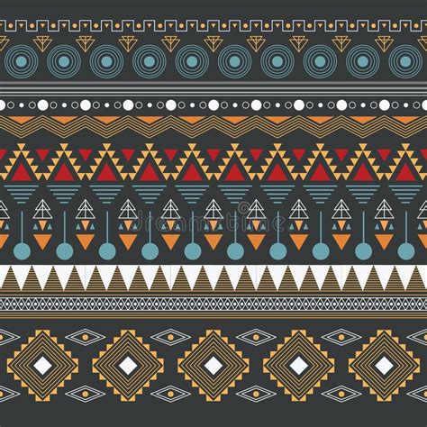 Aztec Background Vector Illustration Decorative Design Stock Vector
