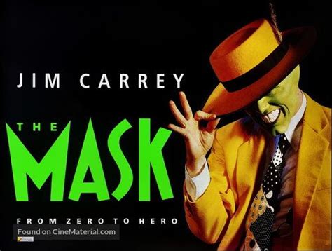 Jim carrey will make you laugh—but also make you cry. ''The Mask'' 1994 British movie poster. (JIM CARREY). (2 ...
