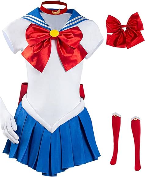 wolancy sailor moon cosplay costume for women girls usagi tsukino dress outfit