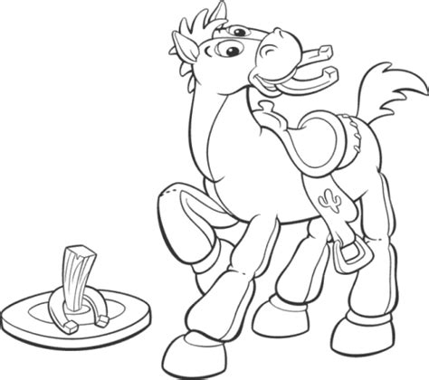 Download Toy Story Bullseye The Horse Coloring Page