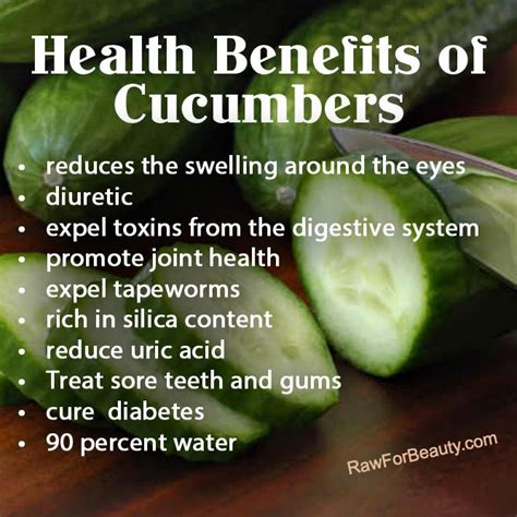 Natural Cures Not Medicine Health Benefits Of Cucumbers
