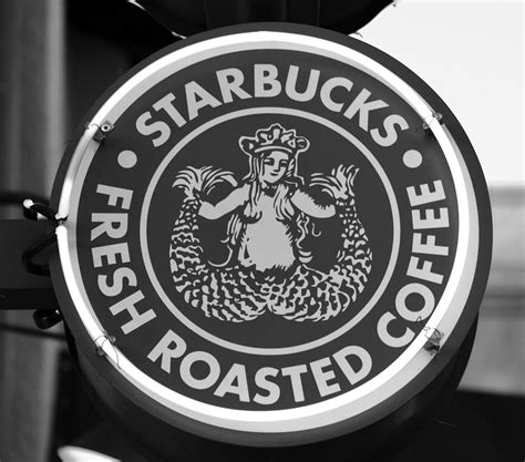 Vintage Starbucks Sign Bw Photograph By David Lee Thompson Pixels