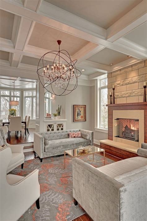 Investigate how the ceiling tiles are attached. 15 Living Rooms With Coffered Ceiling Designs