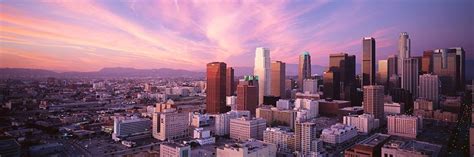Los Angeles Dusk Skyline Walls 360
