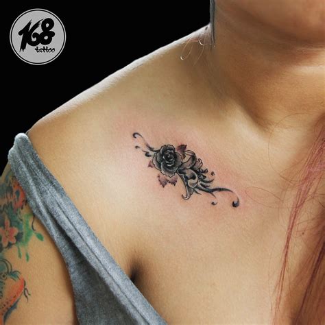 Lily tattoo placement and scale. small flower tattoo #rose #lily #tattoo | Small lily ...