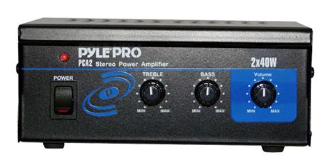 Pyle Pca2 Mini 2x40w Stereo Power Amplifier Amp