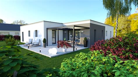 Maison moderne about contact us privacy policy. 8 Photos Maison Plain Pied En U Toit Plat And Description ...