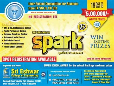 Global scholarship competition is your chance to become an hse univerity student in december already! Spark Inter-school Competitions for Students - Kids Contests