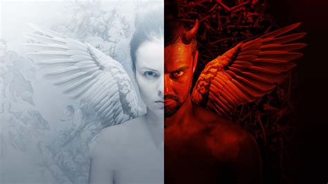 X Angel Vs Demon X Resolution Hd K Wallpapers Images