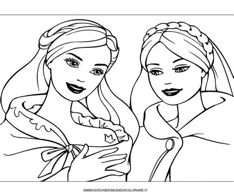 Barbie cuore principessa disegni per bambini da colorare. barbie_principessa_25 Disegni da colorare dei film