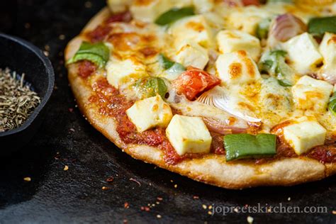 Homemade Paneer Pizza | Easy Pizza Recipes | Jopreetskitchen