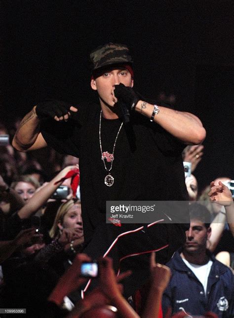 Eminem During 2004 Mtv European Music Awards Show At Torr Di Valle In