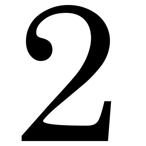 Number 2 PNG
