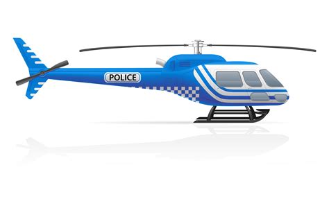 Ilustração Em Vetor De Helicóptero Da Polícia 516354 Vetor No Vecteezy
