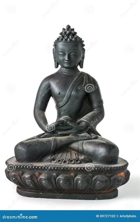 Black Statue Of Buddha Stock Photo Image Of Idol Golden 89727102
