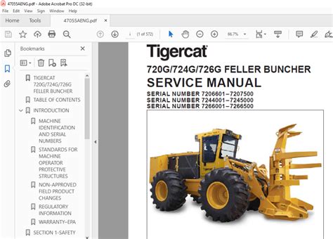 Tigercat FELLER BUNCHER G G G MANUAL DE SERVIÇO PDF DOWNLOAD