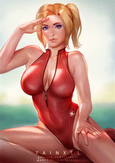 Lifeguard Mercy By Fainxel Hentai Foundry