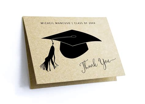 Printable Thank You Graduation Cards