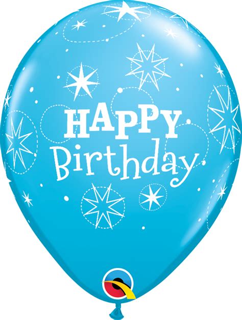 Qualatex 11 Birthday Sparkle Blue Latex Balloons 50bag Hokey