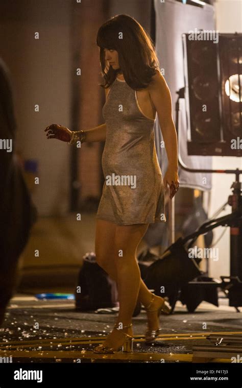 Olivia Wilde On The Set Of Her New Tv Show Vinyl In A Red Pontiac