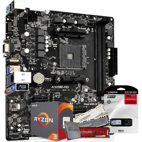 Kit Upgrade Skill Placa M E Asrock A M Hdv Amd Am Processador