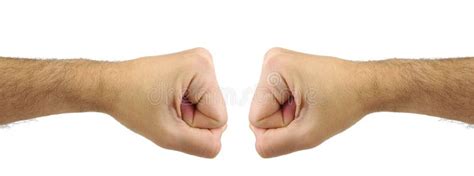 Two Fists Punching Stock Image Image Of Gesture Competition 12840435