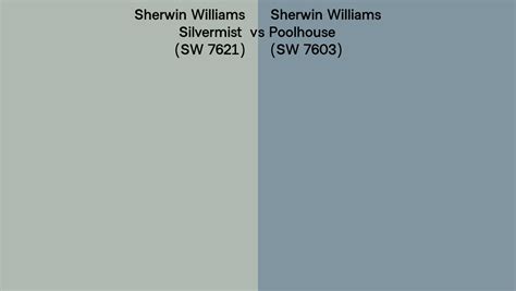 Sherwin Williams Silvermist Vs Poolhouse Side By Side Comparison