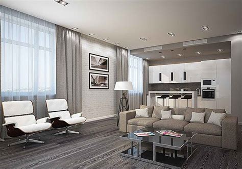 Gray And White Living Room Kiartesanato
