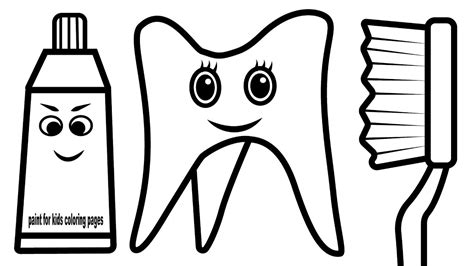 I recommend that your child first colors the images and traces the lines, then cuts. Coloring Pages for Baby, Toothbrush and Toothpaste ...