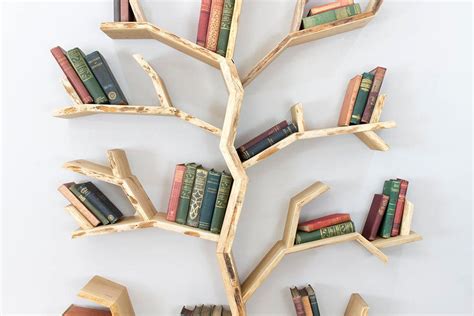 Létagère Darbre Orme Etsy Tree Bookshelf Tree Bookcase Tree House