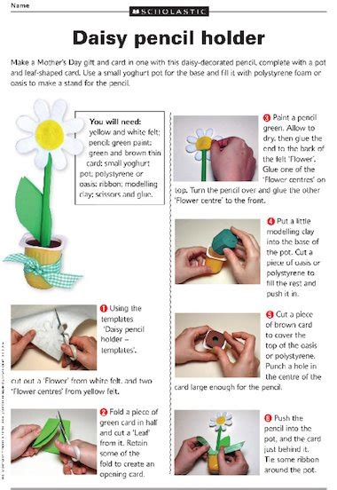 Browse our collection of mother's day card design ks2 and create a stunning design even if you're not a designer. Make a daisy pencil pot for Mother's Day - Primary KS2 ...