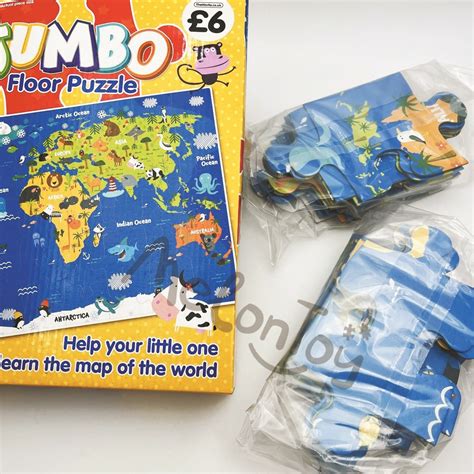 Jumbo Floor Puzzle Map Of The World Jigsaw Puzzle Easy Jigsaw Puzzle
