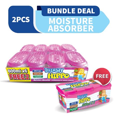 Fairprice offers a wide range of products with prices matched online and in stores. Thirsty Hippo Dehumidifier Moisture Absorber 600ml (6+2 ...
