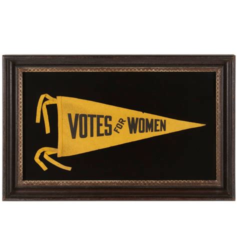 It was produced by reliance film company in partnership with the national american woman suffrage association and was written by suffragists mary ware dennett, harriet laidlaw, and frances maule bjorkman. "Votes For Women" Suffragette Pennant at 1stdibs