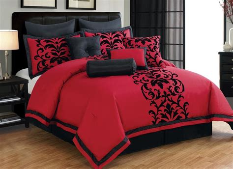 You can get a 7pc full micro fur red / black zebra printing comforter set bedding in a bag coming from several huge stores real world and a. Reward Yourself with a New Red and Black Comforter Set