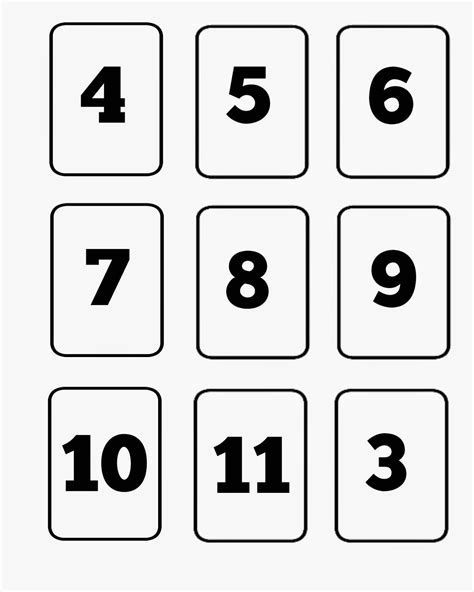 Number Card Printables