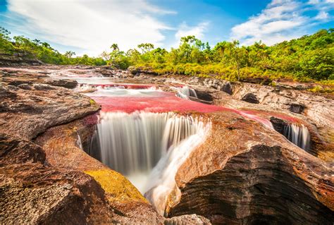 Caño cristales is also known as 'el río de los 5 colores.' (the river of five colours) or the 'liquid rainbow'. Caño Cristales - Der weltweit bunteste Fluss | Urlaubsguru.de