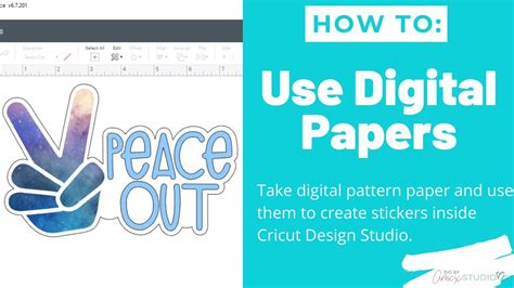 How To Use Digital Papers In Cricut Design Space Youtube