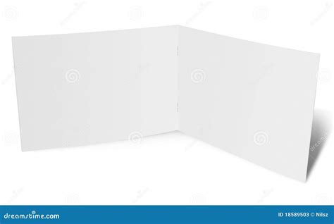 Open Folded Paper Flyer Stock Photos Image 18589503