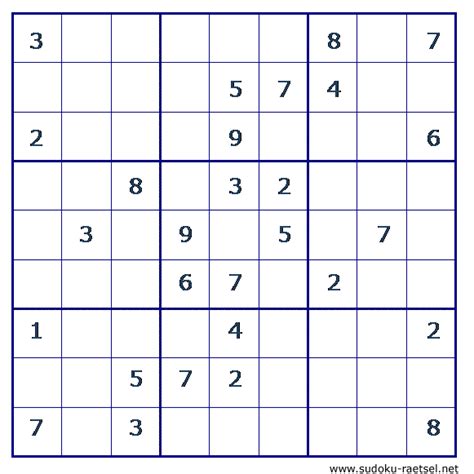 Wähl die passenden lösungen aus. Sudoku sehr leicht Online & zum Ausdrucken | Sudoku-Raetsel.net