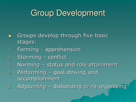 Ppt Group Dynamics Powerpoint Presentation Free Download Id262970