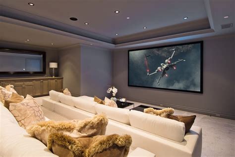 Brentwood New Traditional Home Theater Design Home Cliffwood