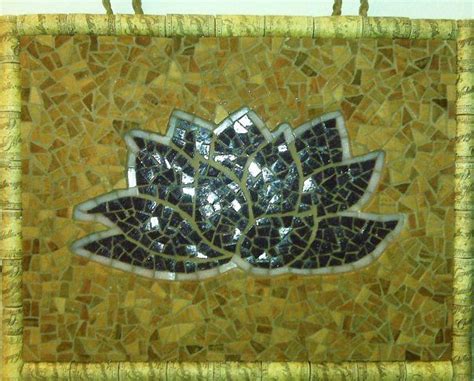 Mosaic Tile Lotus Flower By Brokenartdesigns Us On Deviantart Mosaic