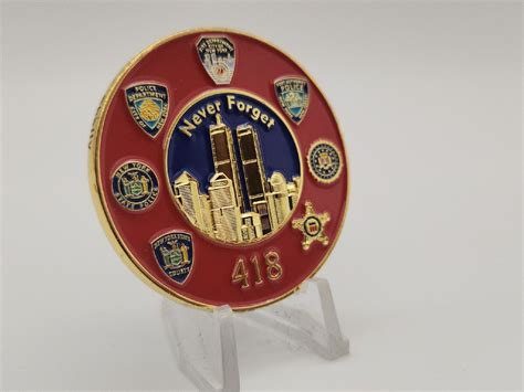 Nypd Fdny Fbi Pa Never Forget 911 Challenge Coin 20th Anniversary Ebay