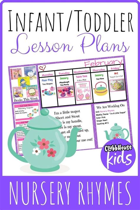 Nursery Rhymes Lesson Plan For Toddlers, I'm A Little Teapot | Lesson