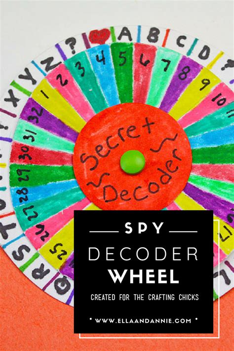 Spy Decoder Wheel Spy Crafts Diy Ts